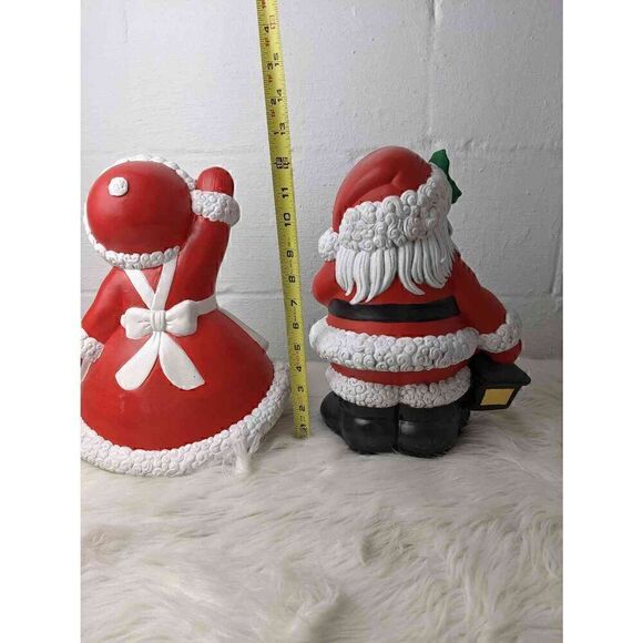 Atlantic Molds Ceramic Santa and Mrs Claus Statue Handmade Figurine to Display i - Picture 2 of 13